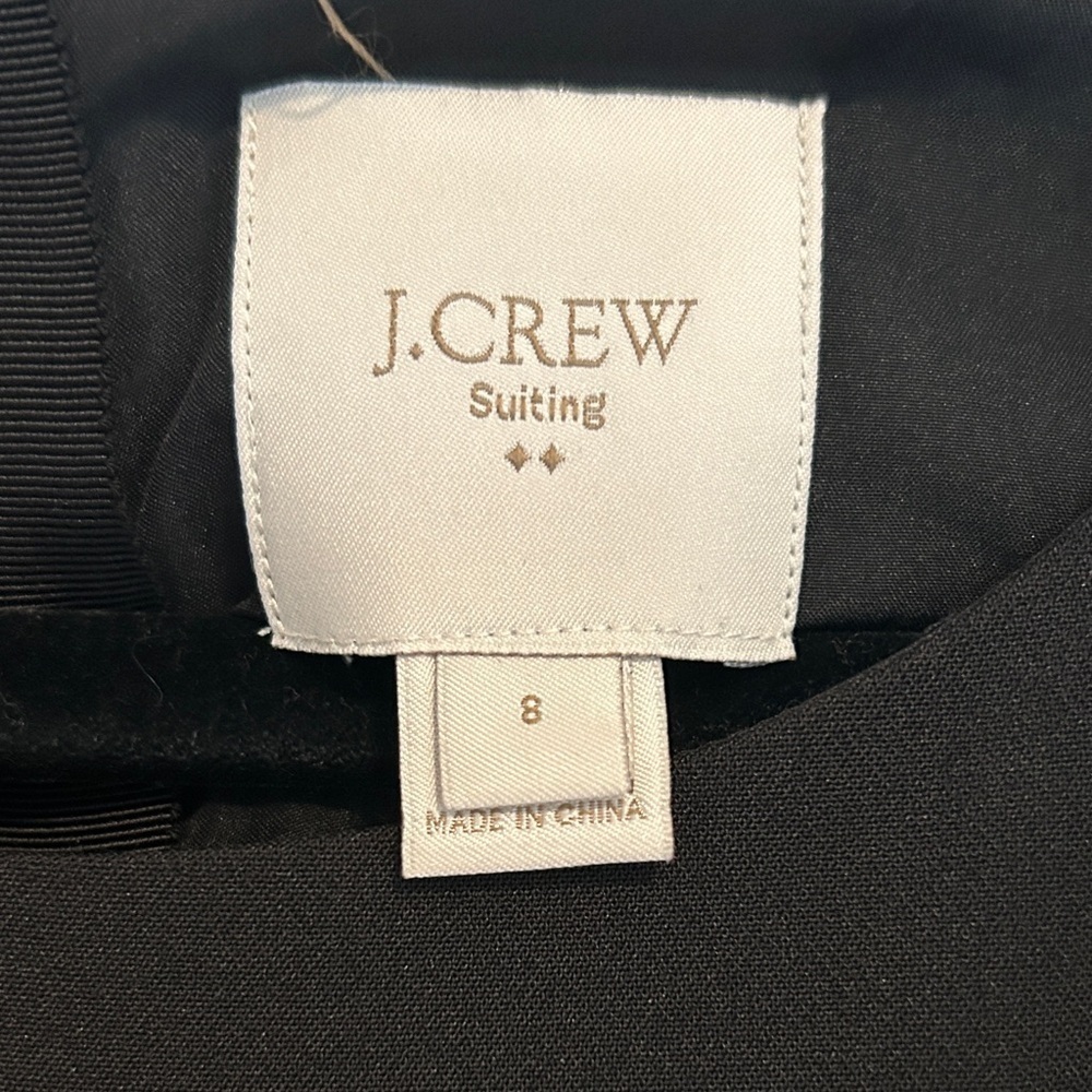 J. Crew Classic suiting Black Midi formal cocktail Dress - Picture 4 of 6